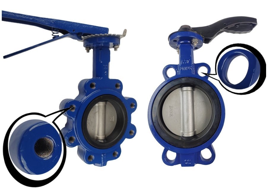 Wafer vs lug butterfly valve